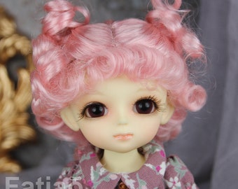 Fatiao - new Dollfie Lati Yellow Pukifee 5-6" Doll Wig - Pink