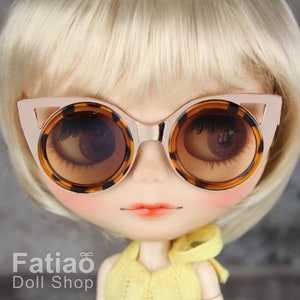 New Dolls fashion Hipster Sunglasses Glasses for Blythe