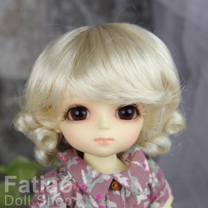 Fatiao - BJD Dollfie Lati Yellow Pukifee 5-6" Doll Wig Blonde