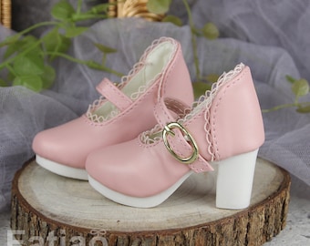 Fatiao - New 1/3 BJD Dollfie DD Dolls High heels Shoes - Pink (Size 6cm)