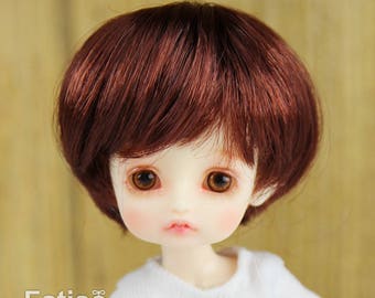 Fatiao - New BJD Dollfie pukipuki BF Pocket 3-4" Doll Wig - Chocolate
