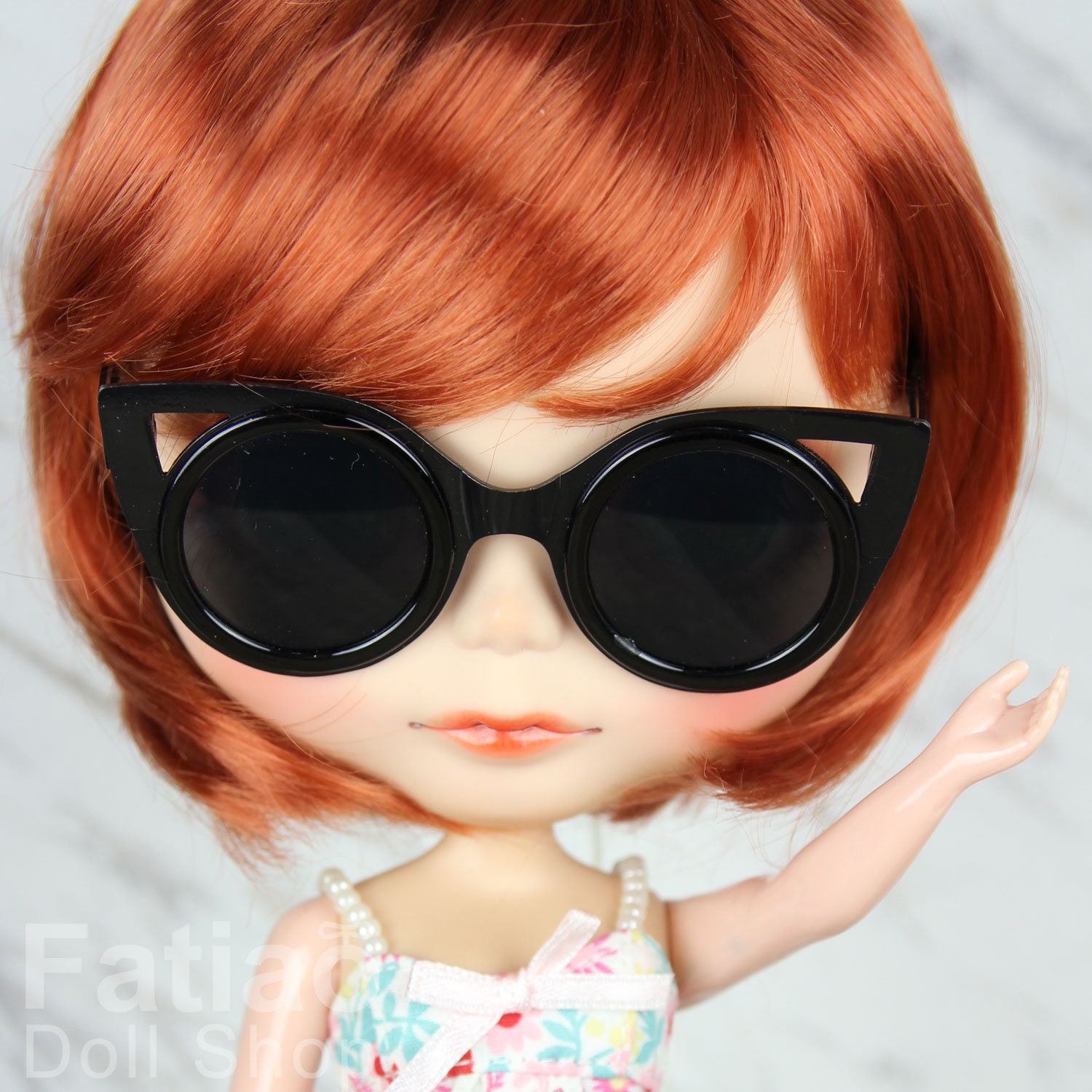 1pc Doll Toy Cool Sunglasses For American Grils Glasses Pet Toy Photo Prop  Pet Glasses Toy Doll Sunglasses