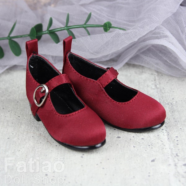Fatiao - New 1/3 BJD Dollfie Dolls Mary Jane Shoes - Red (Size 6.5cm)