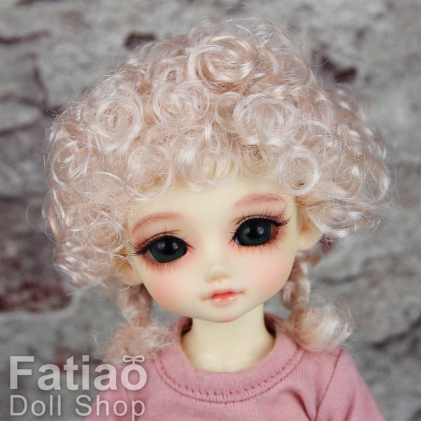 Fatiao - New Dollfie Yo-SD 1/6 BJD - Dolls Wig 6-7 pouces - Rose clair