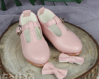 Fatiao - 1/4 BJD Mini Supper dollfie MSD Shoes - Pink (Size 5.5cm)