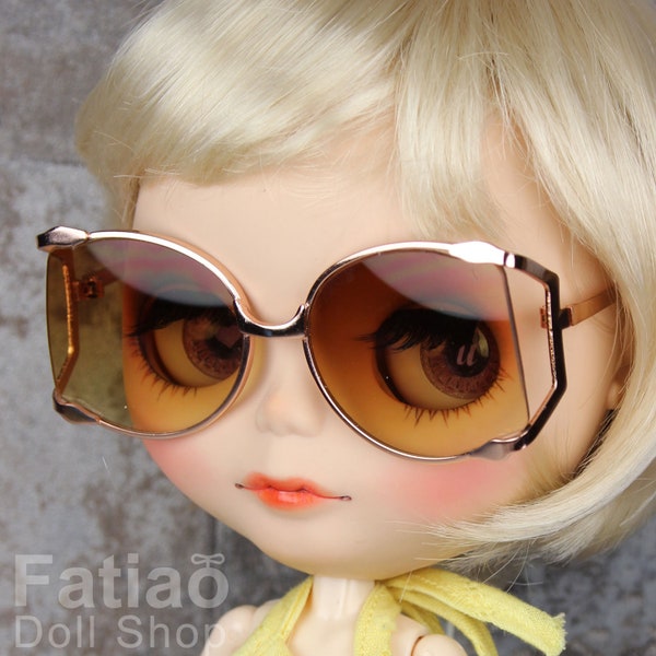 Nouvelles poupées de mode Hipster lunettes de soleil verres pour Blythe