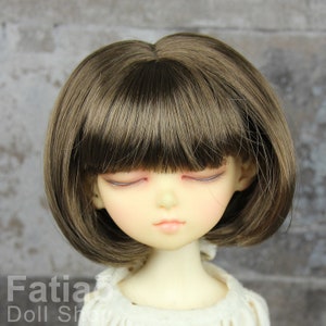 Fatiao - New Dollfie MSD Kaye Wiggs 1/4 BJD Size 7-8 inch Dolls Wig - umber