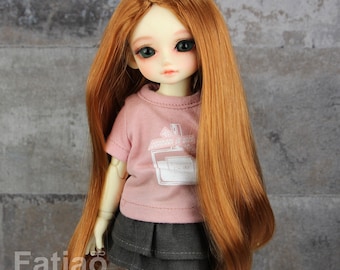 Fatiao - New Dollfie Yo-SD 1/6 BJD - Dolls Wig 6-7 inch -  Caramel