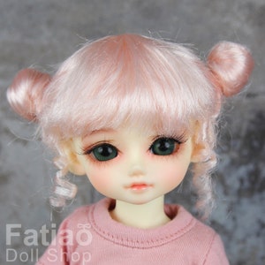 Fatiao - New Dolls Wig Dollfie Yo-SD 1/6 BJD 6-7" size - Light Pink