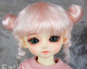 Fatiao - New Dolls Wig Dollfie Yo-SD 1/6 BJD 6-7" size - Light Pink