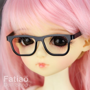 New fashion Full-Rim Dolls Glasses fit 1/4 BJD MSD mini Super Dollfie Black