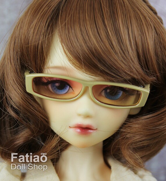 8 Colors Plastic Square Glasses Brown Frame for 1/3 BJD Dollfie SD Dolls Eyewear 