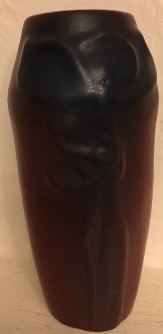 Van Briggle Pottery Poppies & Pod Vintage Mulberry 1920-1930's