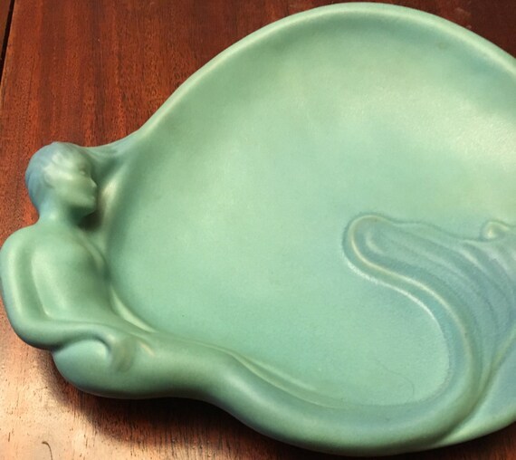 Van Briggle Exquisite Mermaid Plate