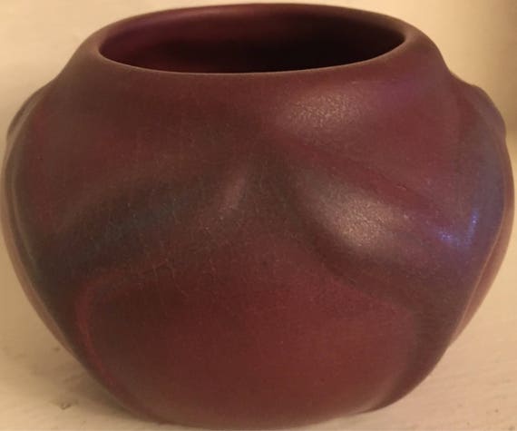 Van Briggle Pottery Mulberry Stem And Leaves