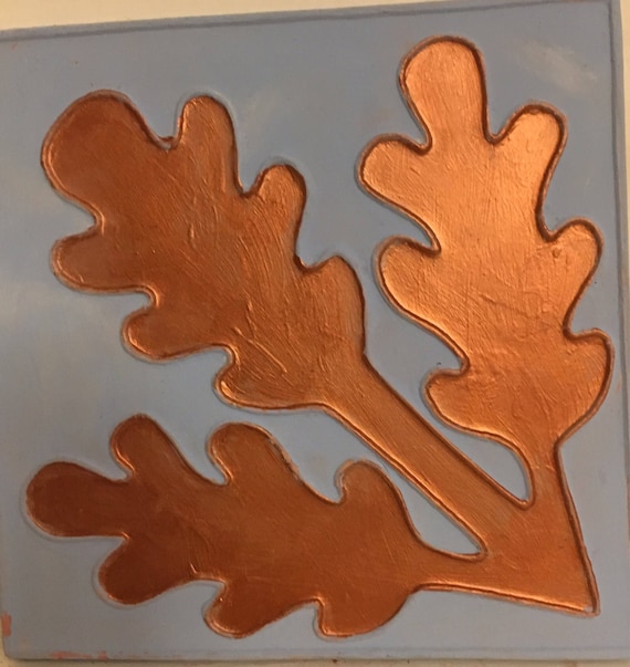 Van Briggle Pottery Tile oak leaf only one!!!