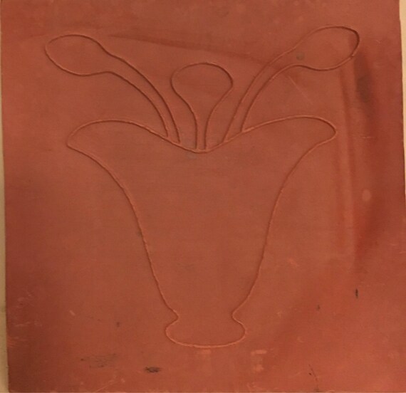 Van Briggle Pottery Tile Plain Flower