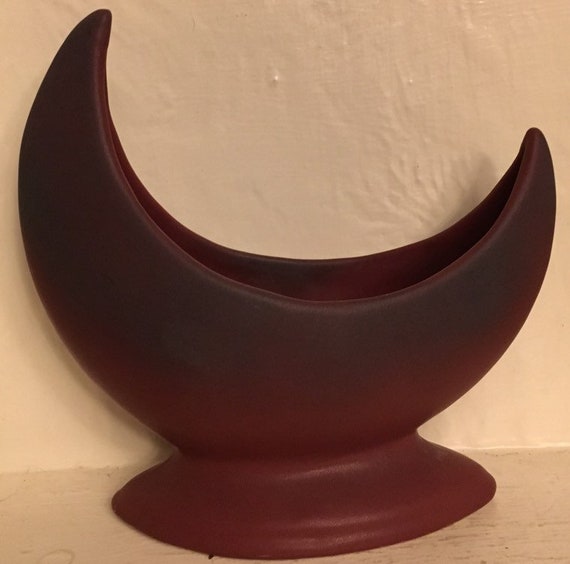 Van Briggle Pottery Mulberry Cresent Moon