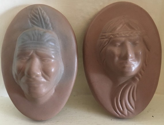 Van Briggle Pottery Woman Black Head