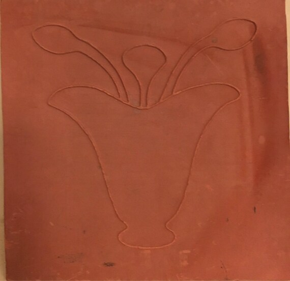 Van Briggle Pottery Beautiful Plain Flower Tile