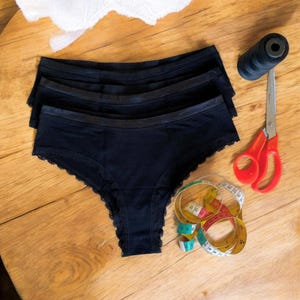 Organic underwear, set of underwear, wedding underwear, lingerie set, lingerie wedding day, bamboo lingerie, Thong  Organic Bamboo, lingerie