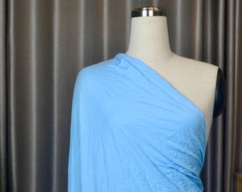 Bamboo Jersey Knit Fabric Flowy Drape, 4 Way Stretch 10 Colors