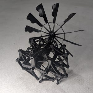 WindWalker Kinetic Strandbeest - Windbetriebene Gehmaschine - Technische Schreibtischkunst - STEM Physics Model