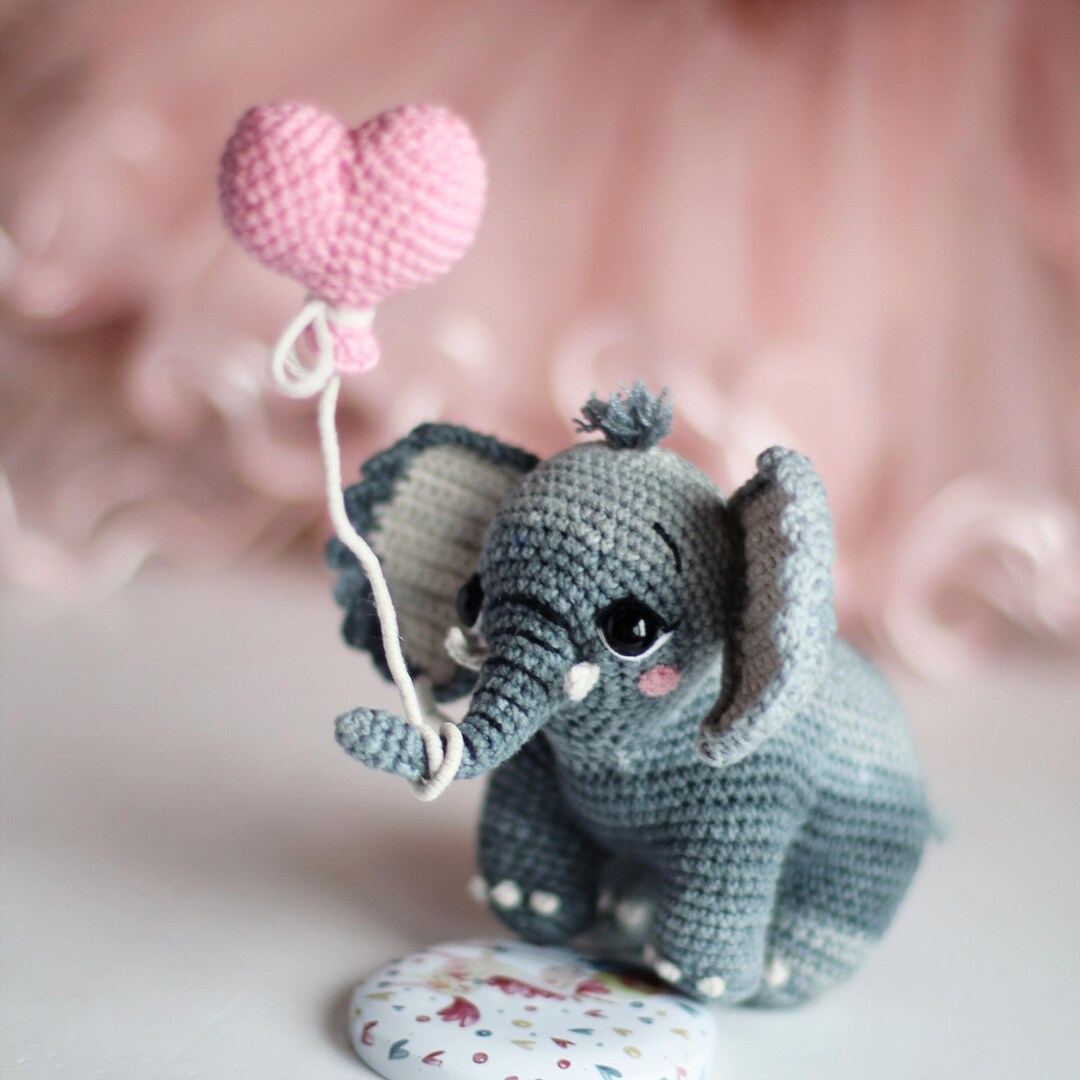 Crochet Pattern Elephant, PDF Digital Download, DIY Amigurumi Elephant ...