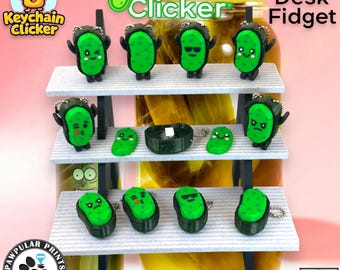 Pickle Clicker Keychain Fidget