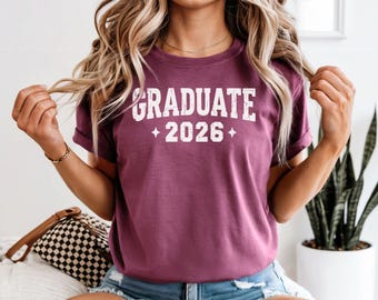 Graduate Class von 2026 Tshirt, Graduierung Tshirt, Mom Graduierung Shirt, High School graduierte T-Shirt, Back to School Senior TShirt