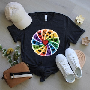 Regenbogen Rad Liebe platzen Stolz, Liebe für jedermann Regenbogen Pride Shirt Die Zukunft ist inklusive Sweatshirt LGBTQ Geschenk Shirt Trans Rechte Shirt