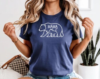 Mama Bear One cub Tshirt, Baby Shower Gift, Cute Pregnancy Announcement Shirt, Trendy Mom Tshirt, Homestead Mom Gift, Pregnant Shirt