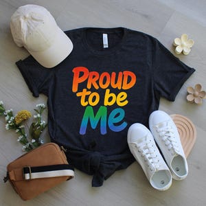 Stolz darauf, ich zu sein Regenbogen Pride Shirt, sei du selbst, Liebe für alle LGBTQ Geschenk Shirt Trans Rechte Shirt Die Zukunft ist inklusive Sweatshirt