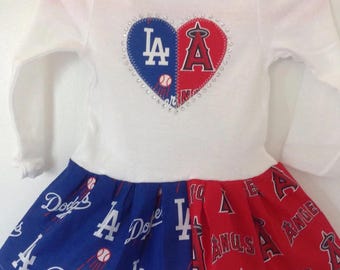 Custom made Inspired Baseball House Divided Infant Dress Outfits