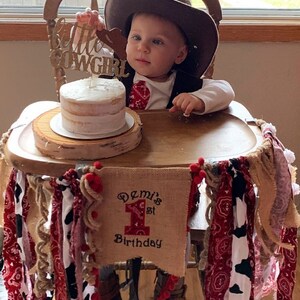 NAME Personalized Cow ONE Cowboy/Rodeo 1st Birthday NAME image 7