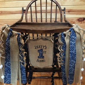 RODEO Back Number-PERSONALIZED Cowboy-1st Birthday/Rodeo Banner-Highchair Banner-Birthday Banner-BackTag Number Party-Banner-RodeoParty