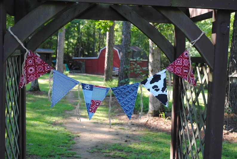 COWBOY/WESTERN Pennant Birthday BannerCowboy Etsy