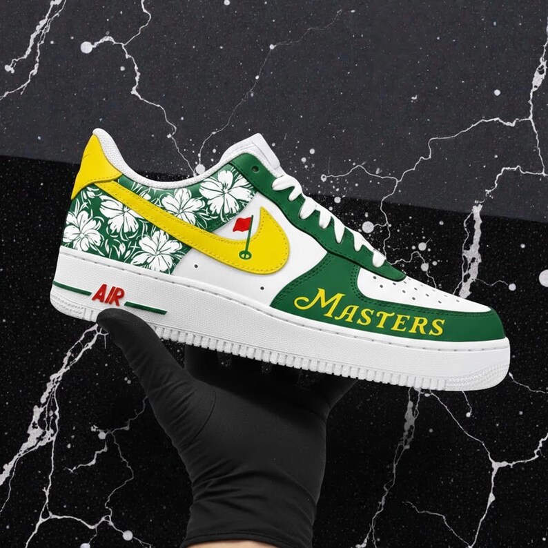 Augusta Golf Masters Air Force 1 Custom, Personalized Golf AF1, Hand ...