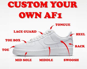 Designen Sie Ihre eigenen benutzerdefinierten AF1, personalisierte Sneaker Geschenk, handbemalte Schuhe
