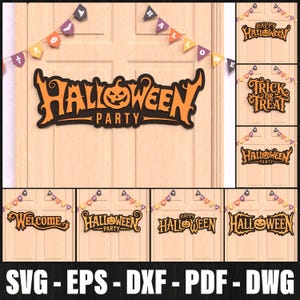 Halloween Door Corner Laser Cut Bundle, Halloween Corner Door Trims SVG, Halloween Door Corner bundle svg for Glowforge and Cricut