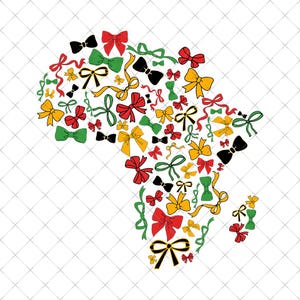 Kaart Afrika Juneteenth png, Afrika Coquette Bow png, pan-Afrikanisme, Juneteenth png, glitterpenseelstreek, Black Power png, Black Freedom 1865