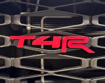 4Runner (5th Gen) - T4R Grill Emblem (no screws, tape or hardware required), Snaps in-place.