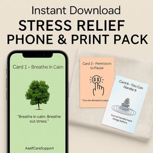 Anxiety Coping Cards, coping skills, emotional regulation, grounding cards, therapy worksheets, mental health tools, self care, DBT resource