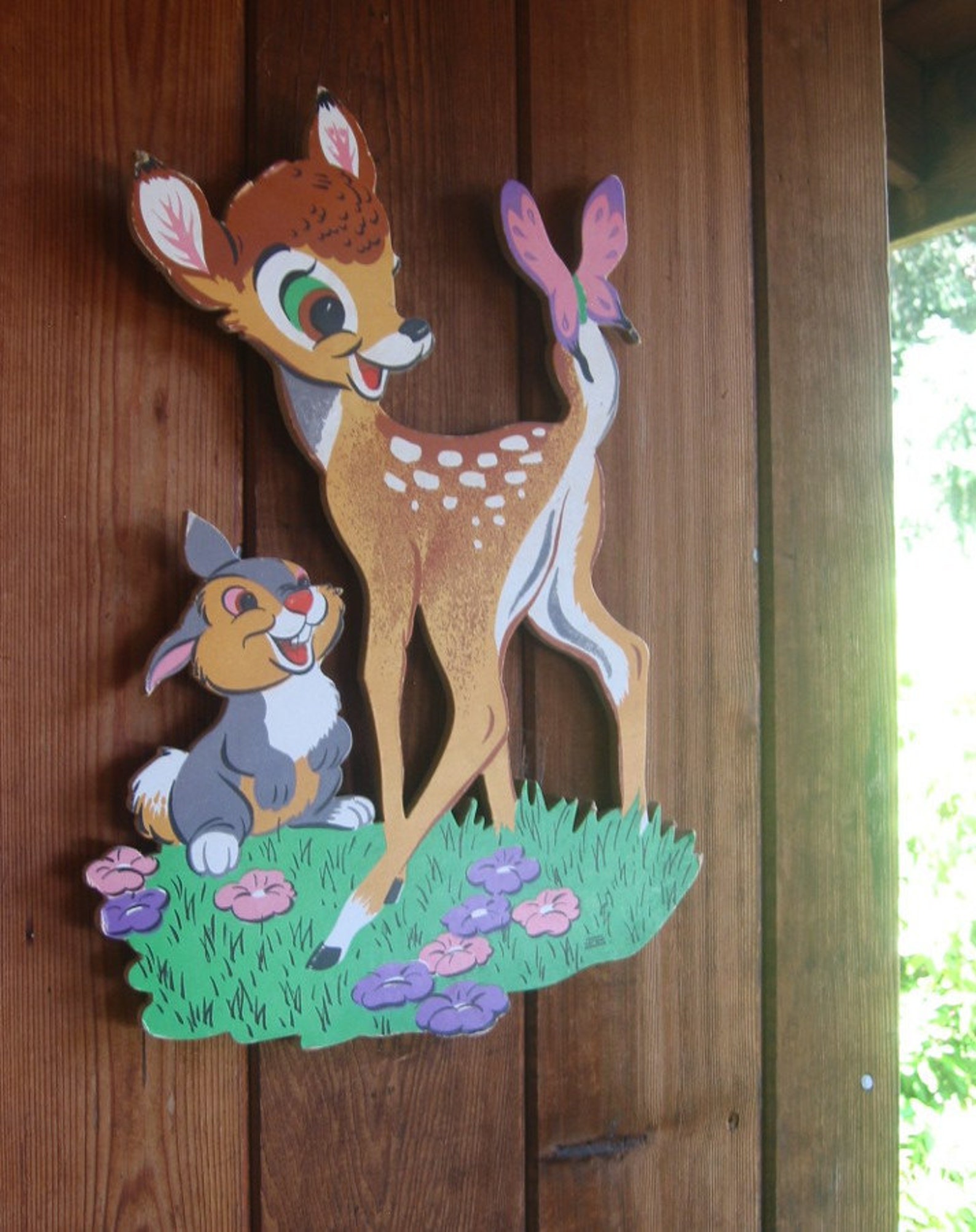 Bambi Wall Decor vintage Disney nursery Art scene Etsy