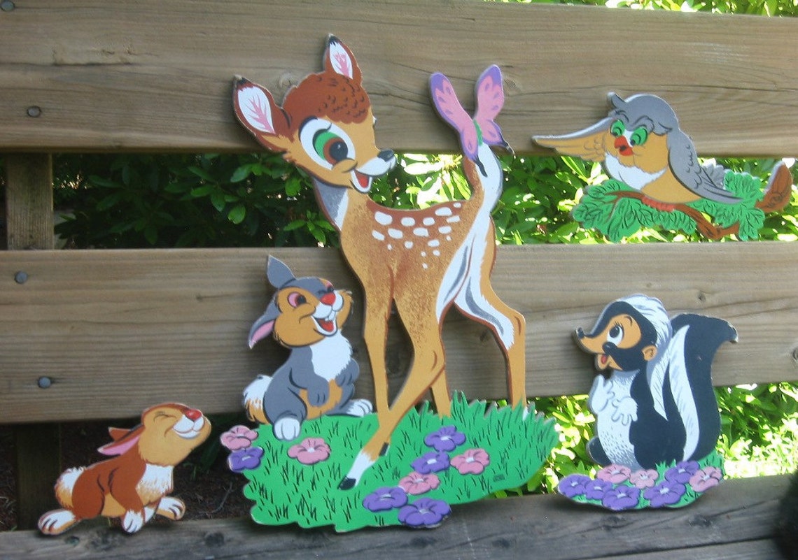 Bambi Wall Decor vintage Disney nursery Art scene Etsy