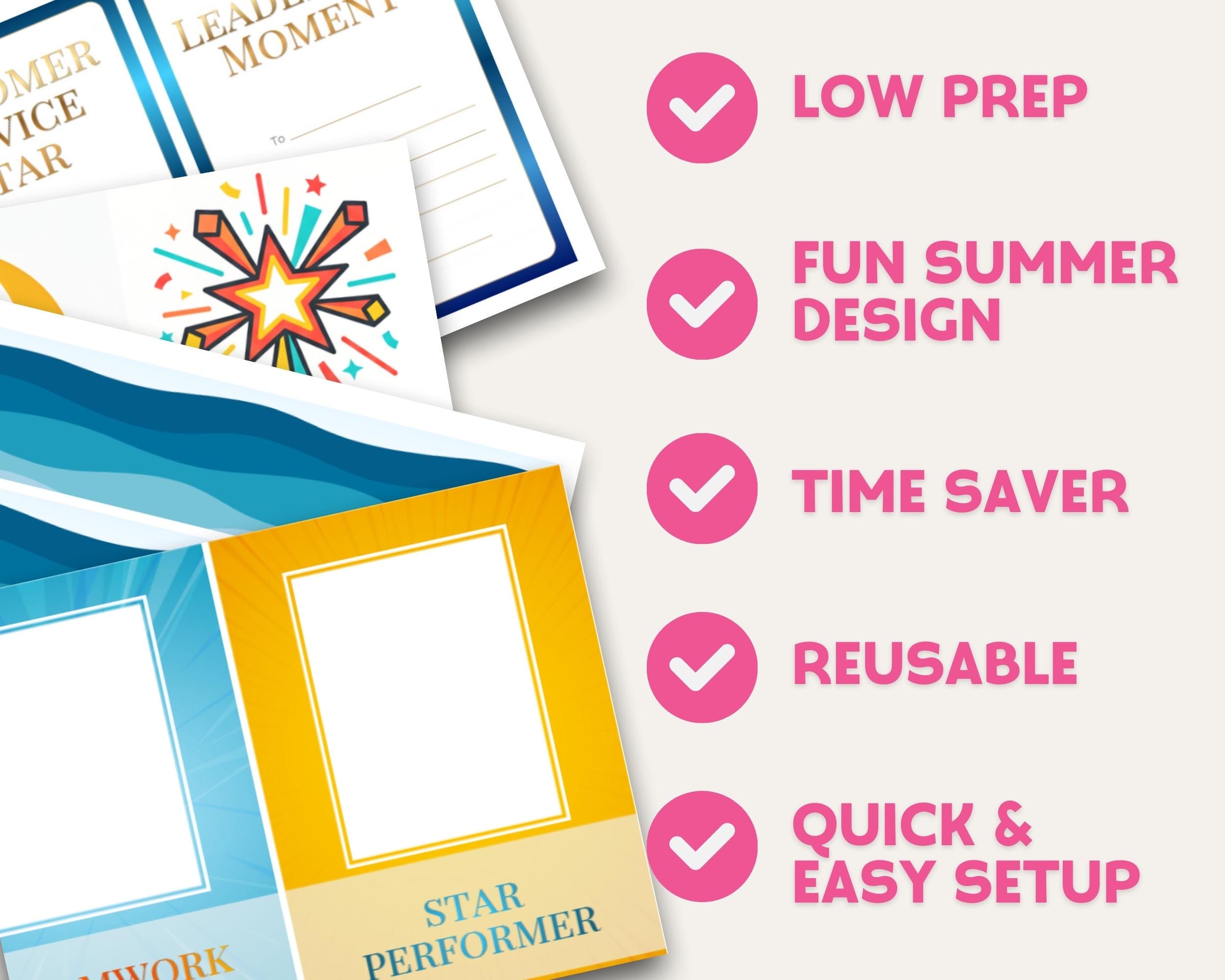 Employee Recognition Bulletin Board – Summer Staff Appreciation Display ...