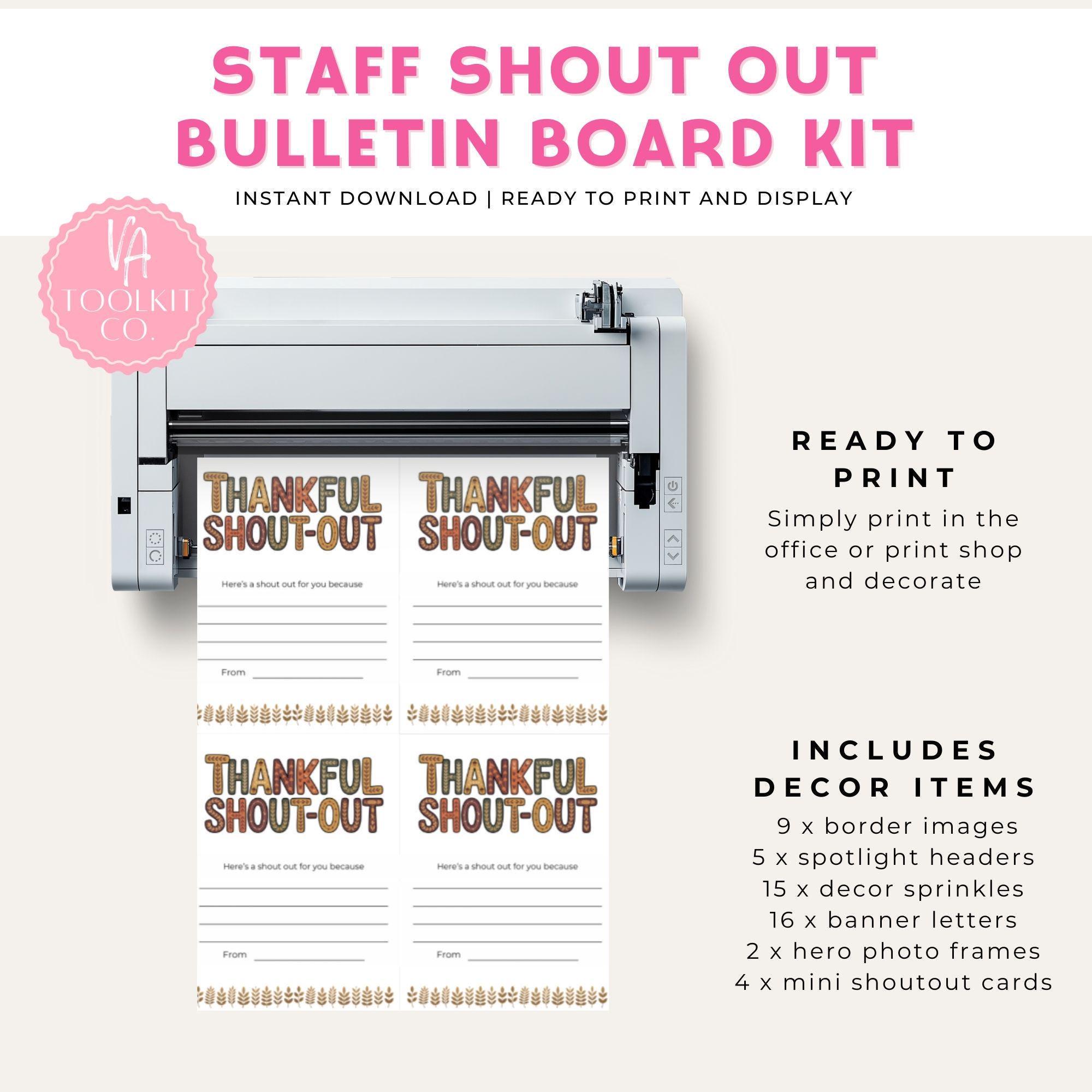Staff Employee Recognition Bulletin Board – Fall Staff Appreciation ...