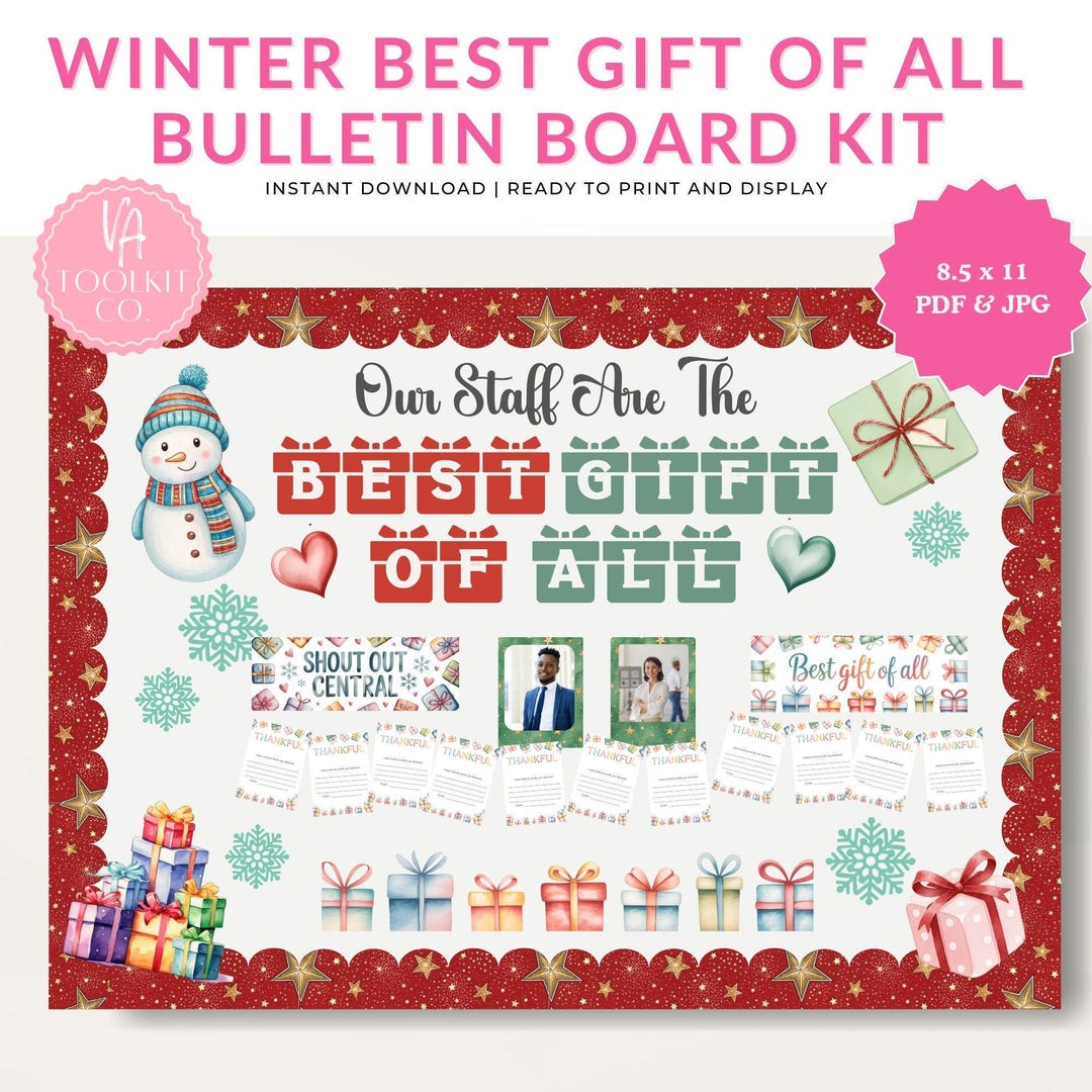 Winter Staff Appreciation Bulletin Board Kit – Employee Recognition ...