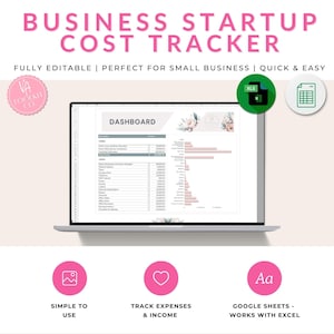 Business Start-up Kosten-Tracker | Google Sheets & Excel (Instant Download)