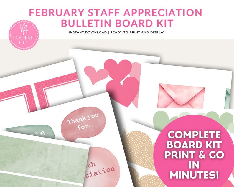 Employee Recognition Bulletin Board – Kindness Staff Appreciation ...